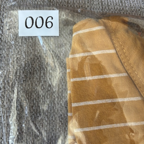 Cottton Striped Mustard Yellow Dreamcatcher Tee - Picture 7 of 7